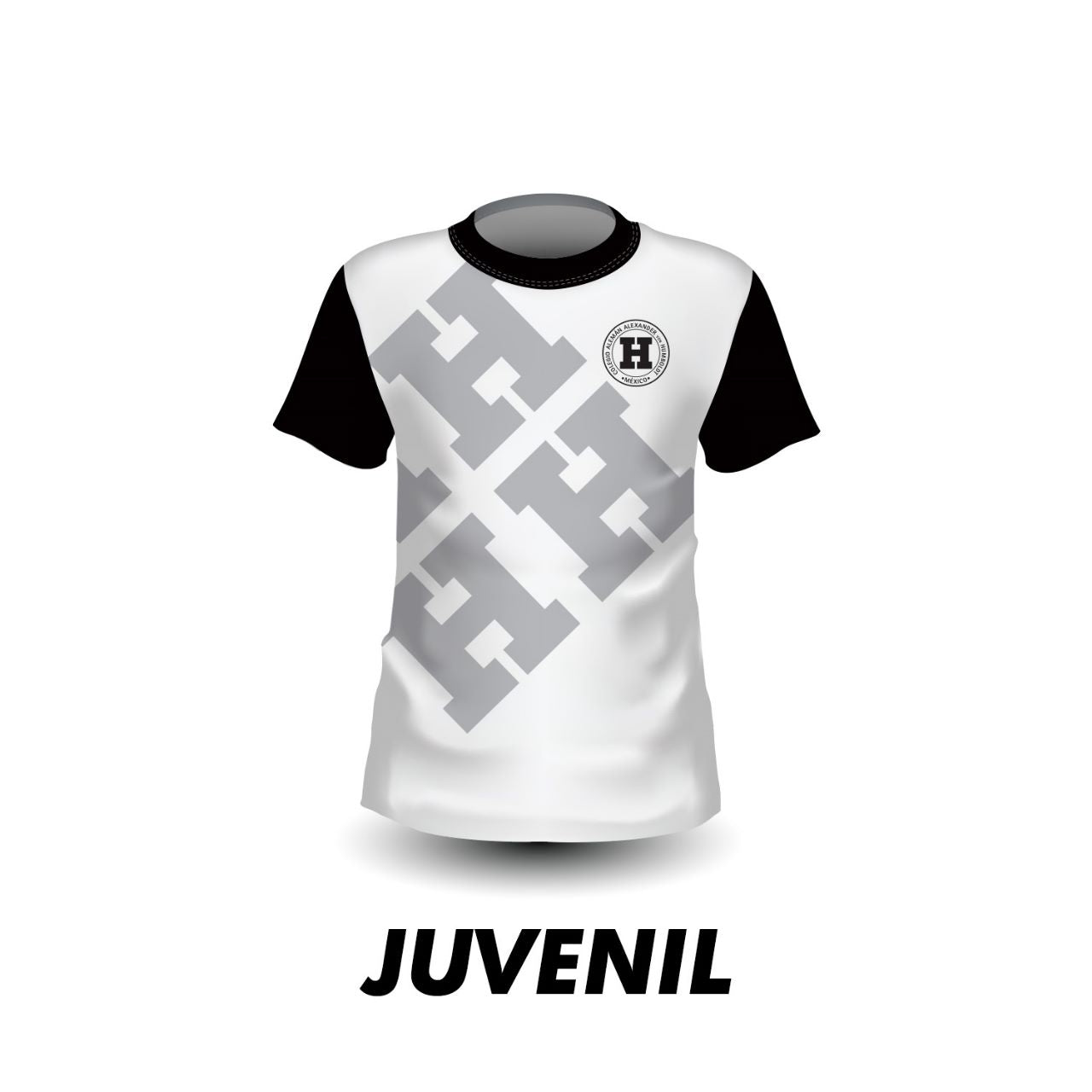 Playera Institucional Tecnológica Juvenil B/N 2024 - COLEGIO ALEMÁN