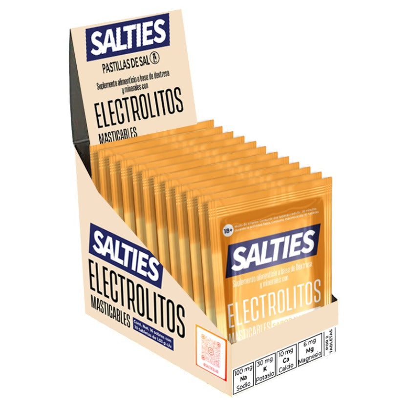 Salties Masticables caja c/16 pz NARANJA