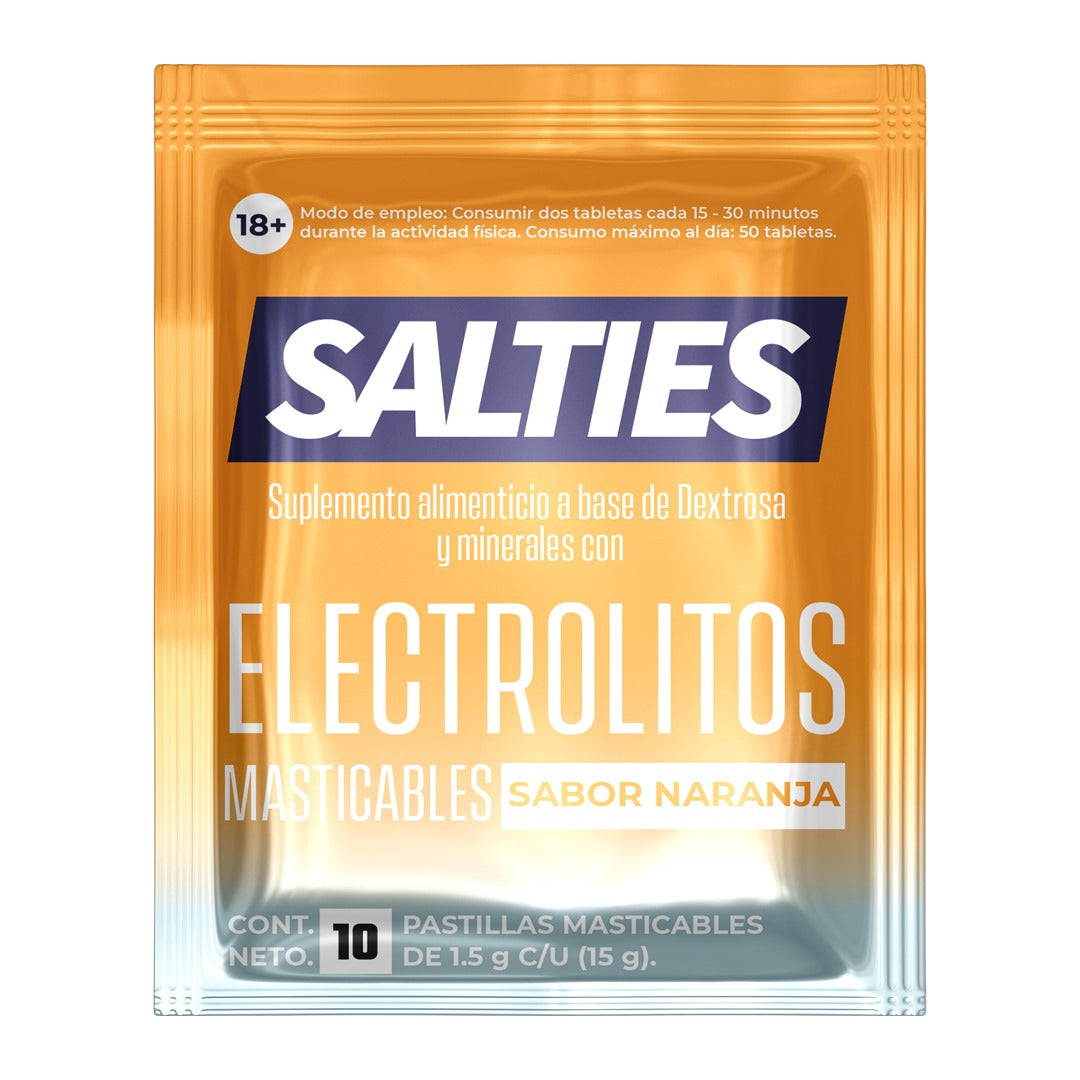 Salties Masticables caja c/16 pz NARANJA