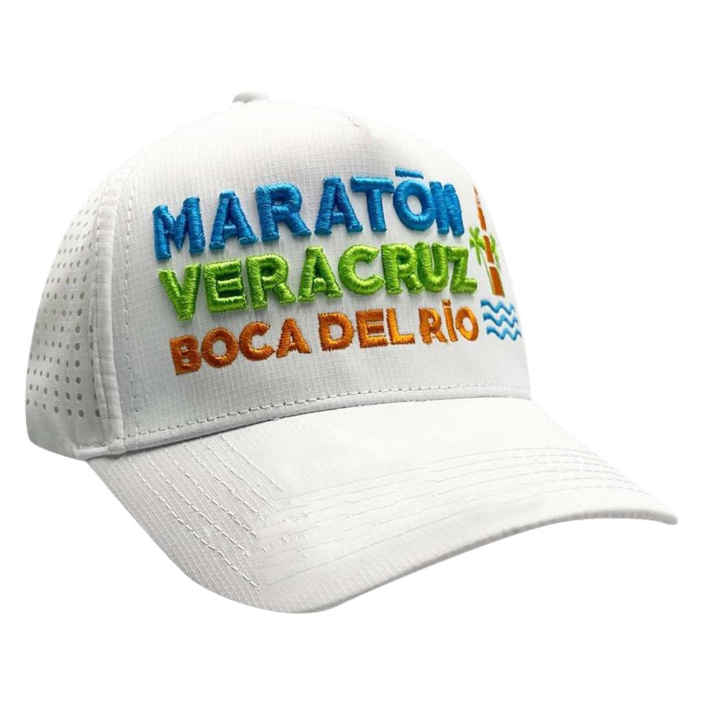 Gorra Running Bordada Maraton Veracruz